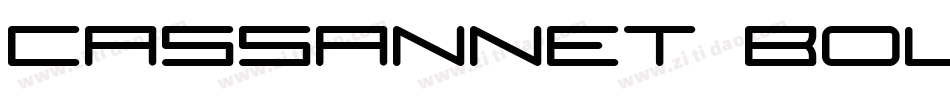 Cassannet Bold字体转换